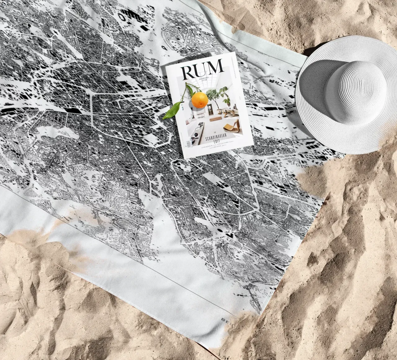 Brussels telo mare da The Cartography Collection