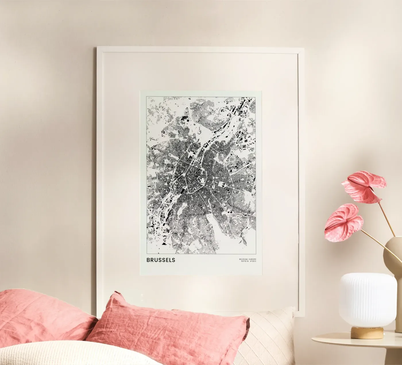 Brussels poster de The Cartography Collection