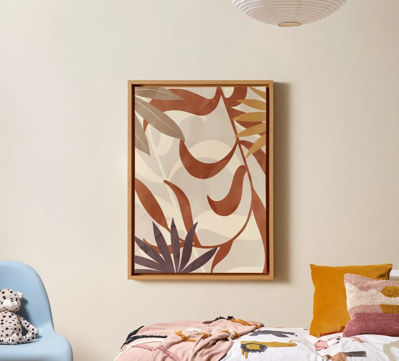 FLOREALE BOTANICO TROPICALE37B tela con Cornice a cassetta da Rebecca Clark Wyrick