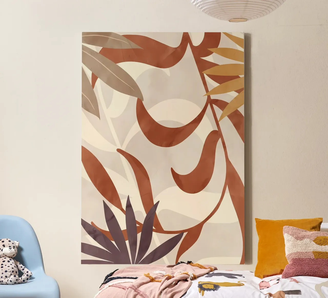 FLOREALE BOTANICO TROPICALE37B tela con Cornice a cassetta da Rebecca Clark Wyrick