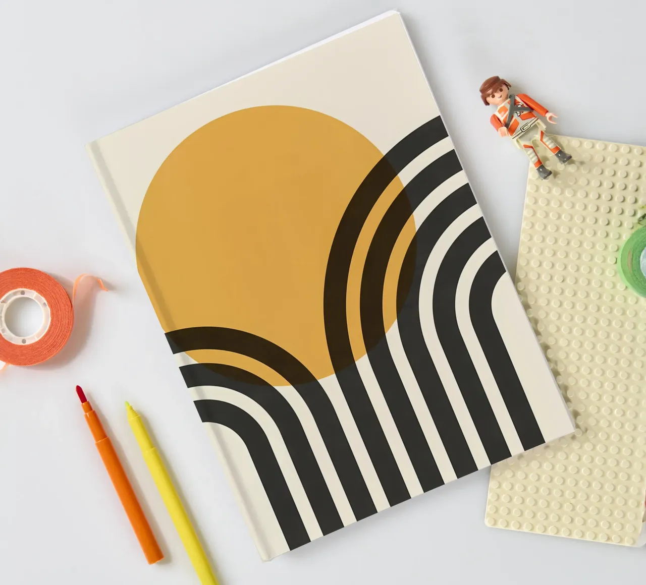 Minimalist lines 25 notebook by James M Coyle