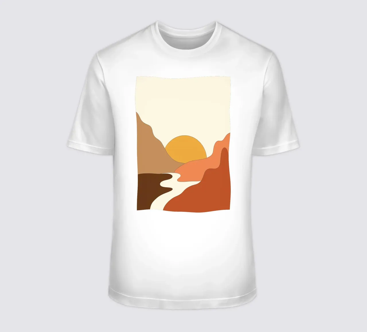 Paesaggio minimale t-shirt da James M Coyle