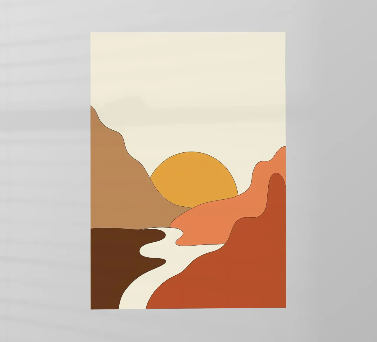 Paesaggio minimale pellicola backlit da James M Coyle