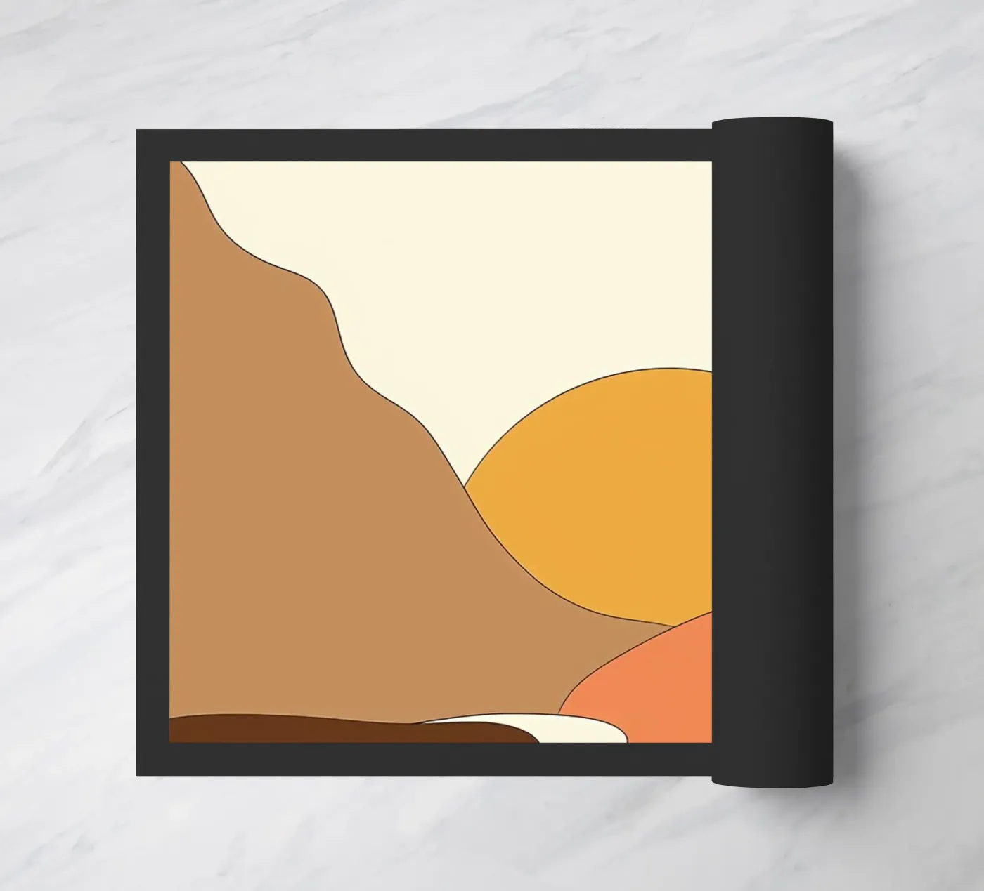 Minimal Landscape doormat by James M Coyle