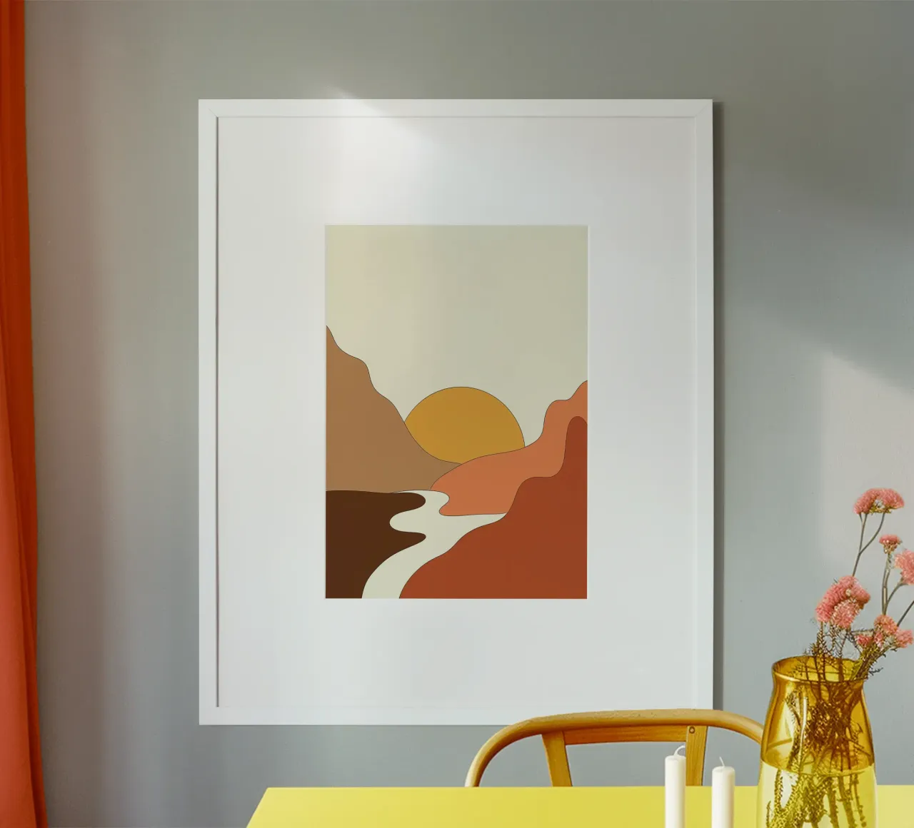 Paesaggio minimale carta hahnemühle da James M Coyle