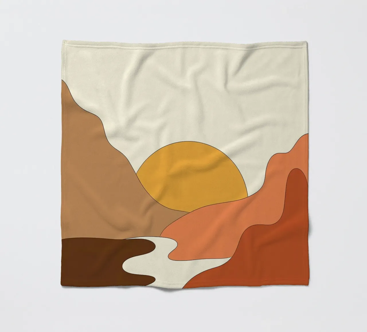 Paesaggio minimale coperta in pile da James M Coyle