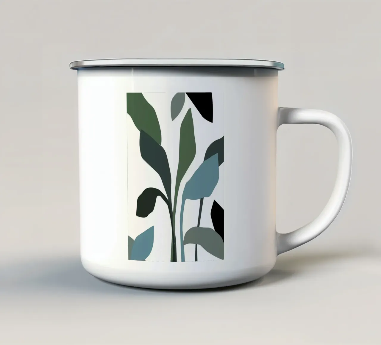 foglia d'estate tazza in smalto da Rebecca Clark Wyrick