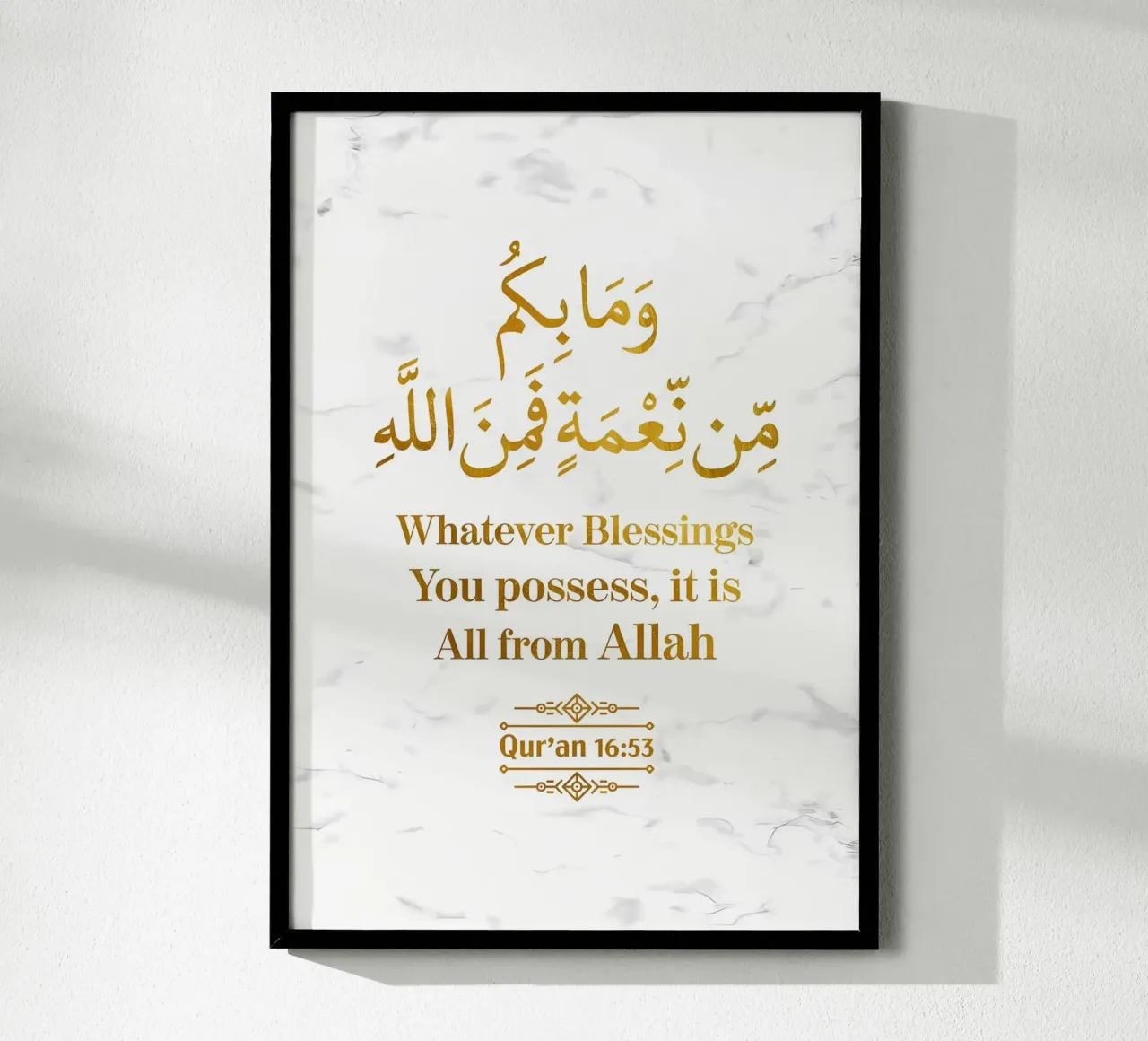 Surat An Nahl Versetto 53 carta hahnemühle da Albert S Jacob