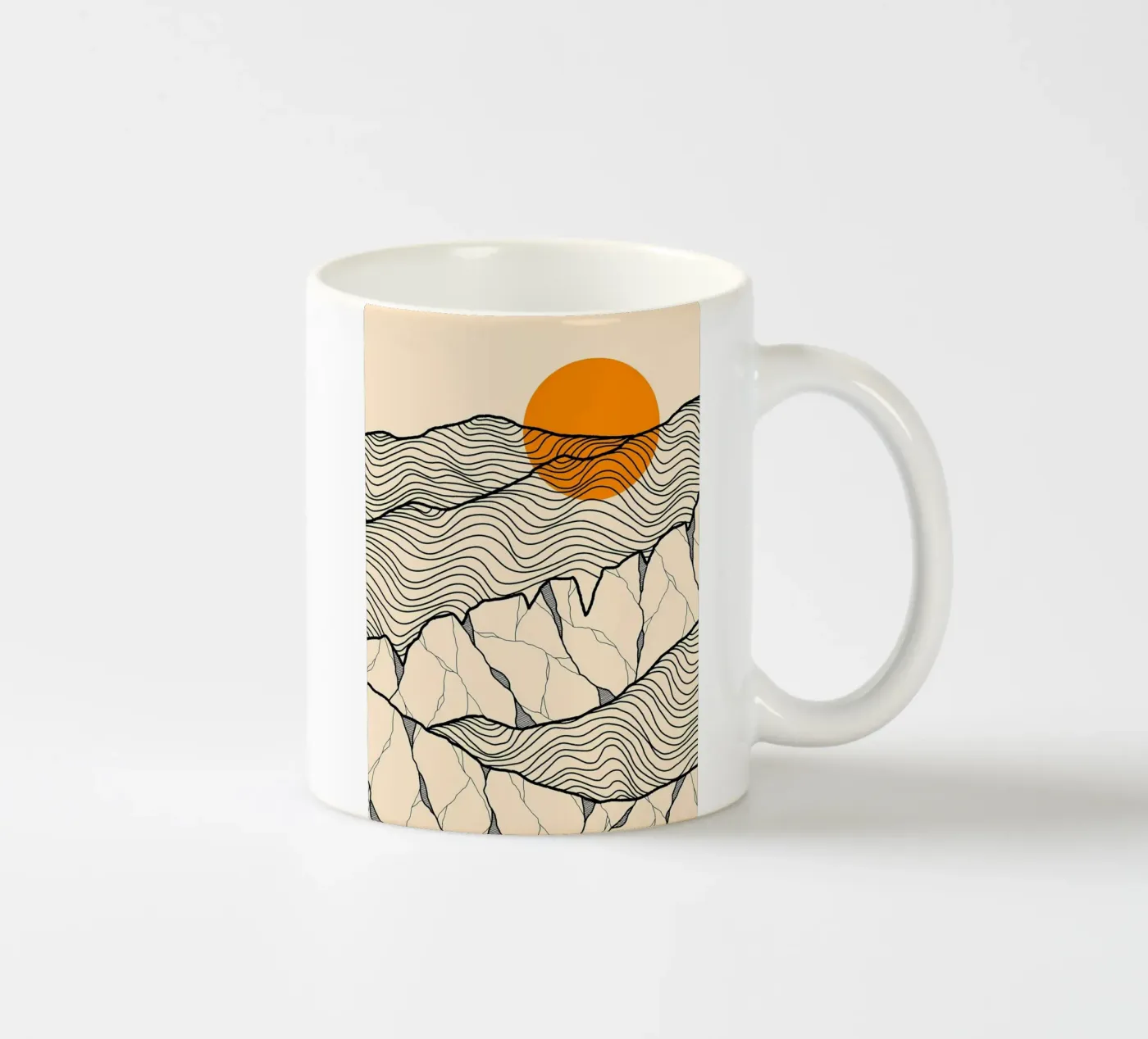 Forest Shape ceramic mug by James M Coyle