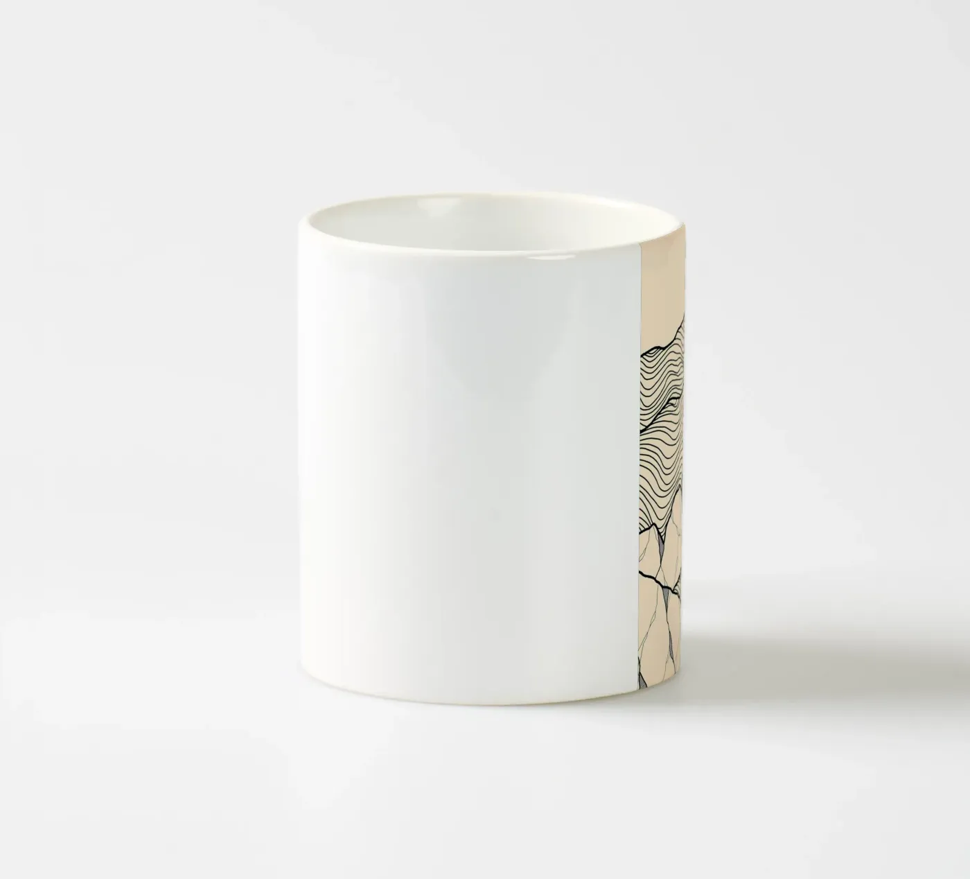 Forest Shape ceramic mug by James M Coyle