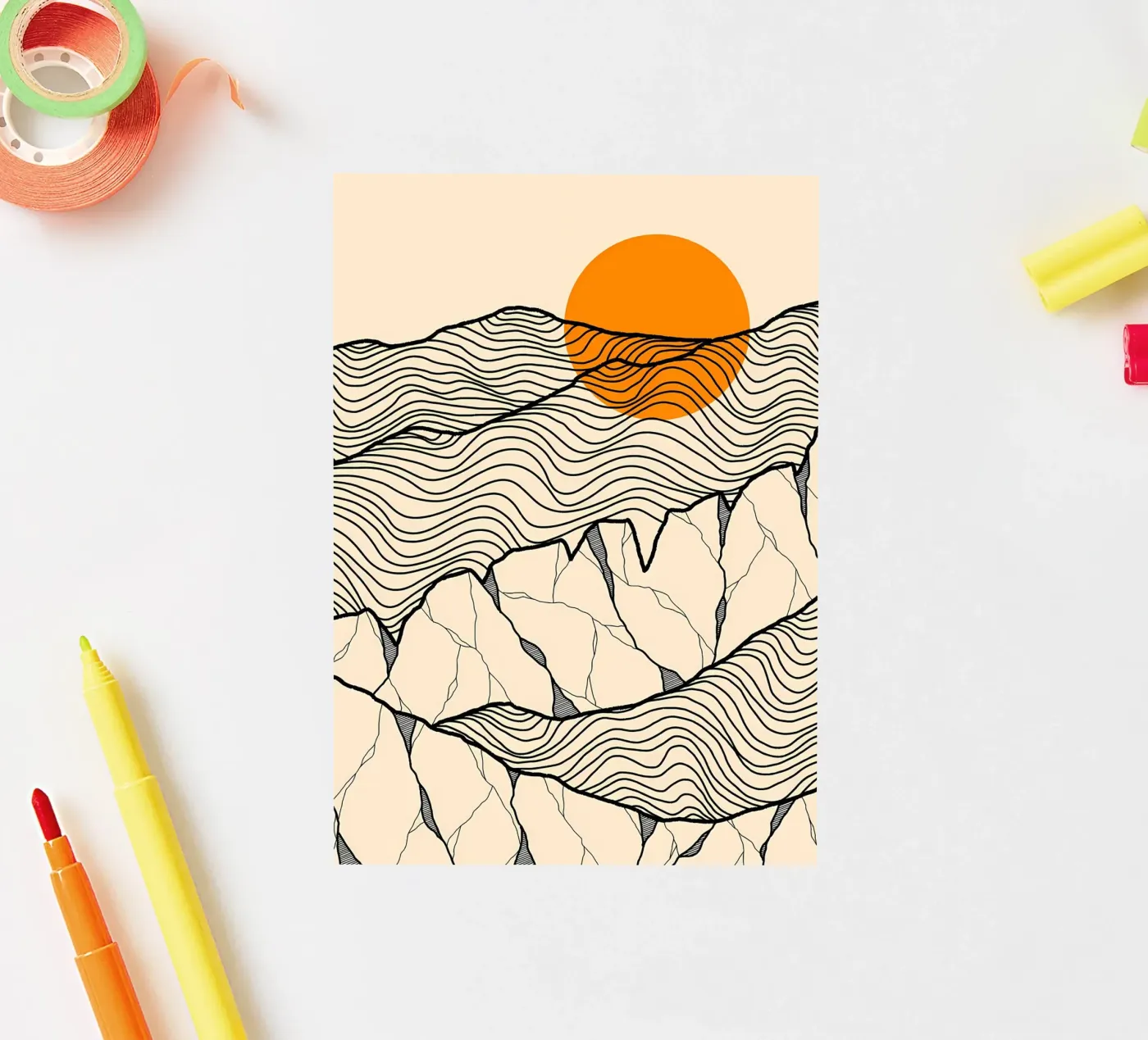 Forest Shape Sticker von James M Coyle