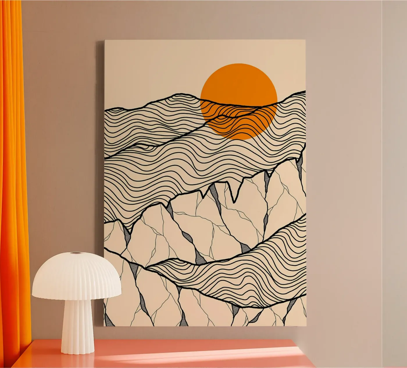Bosvorm canvas van James M Coyle