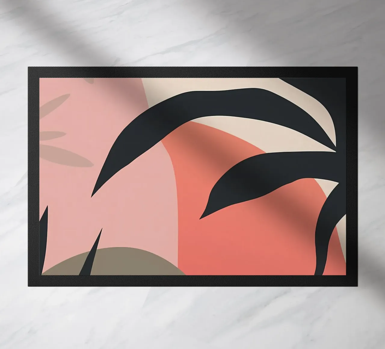 Foglie tropicali minimaliste zerbino da Rebecca Clark Wyrick