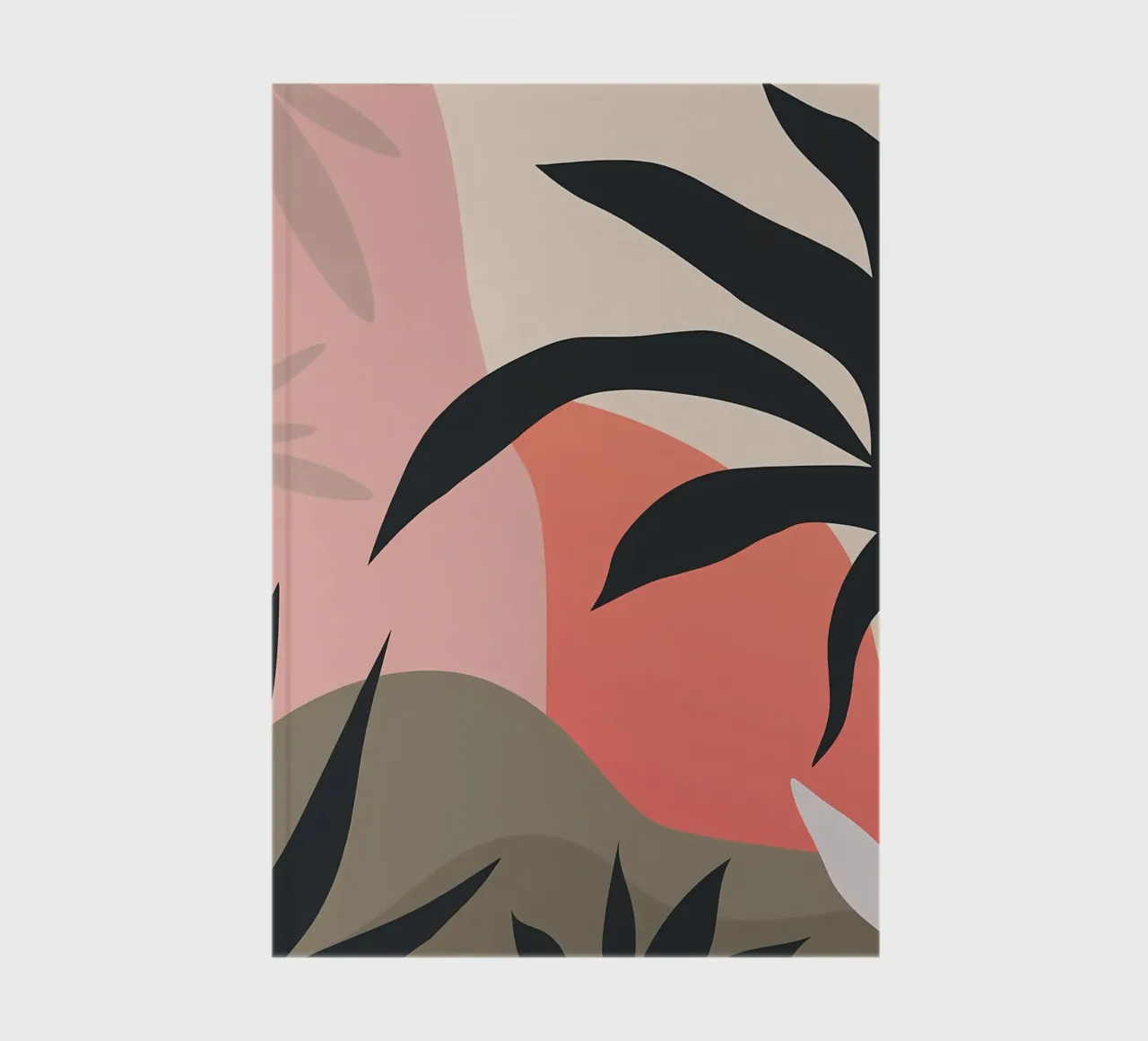Tropical Leaves Minimal notebook by Rebecca Clark Wyrick
