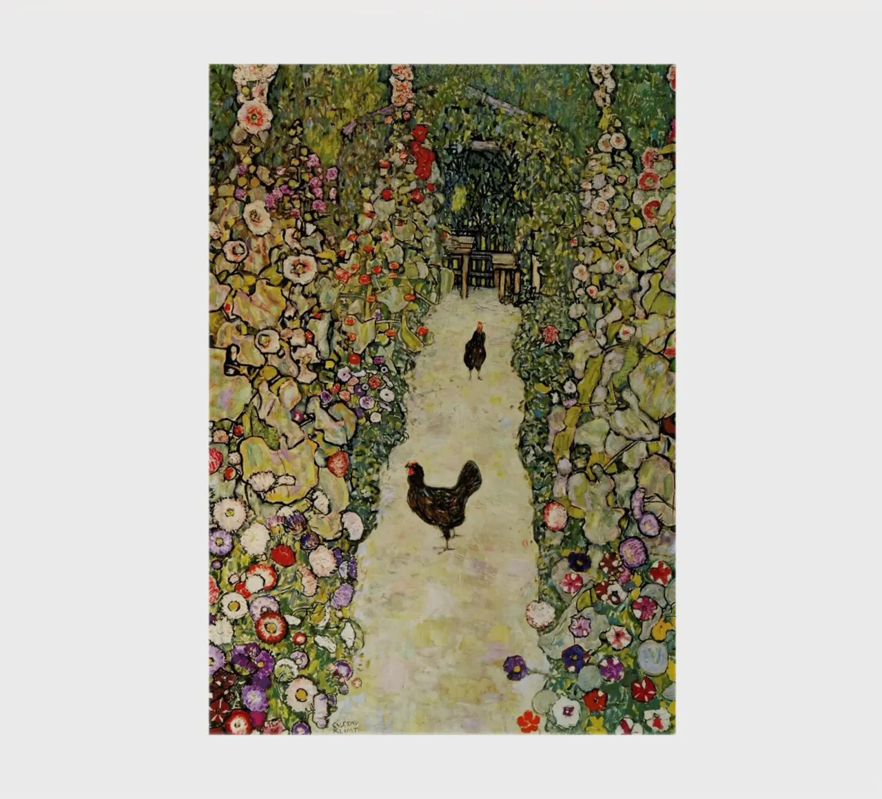 Klimt - Garden Path with Hens notebook by ARTOTHEK