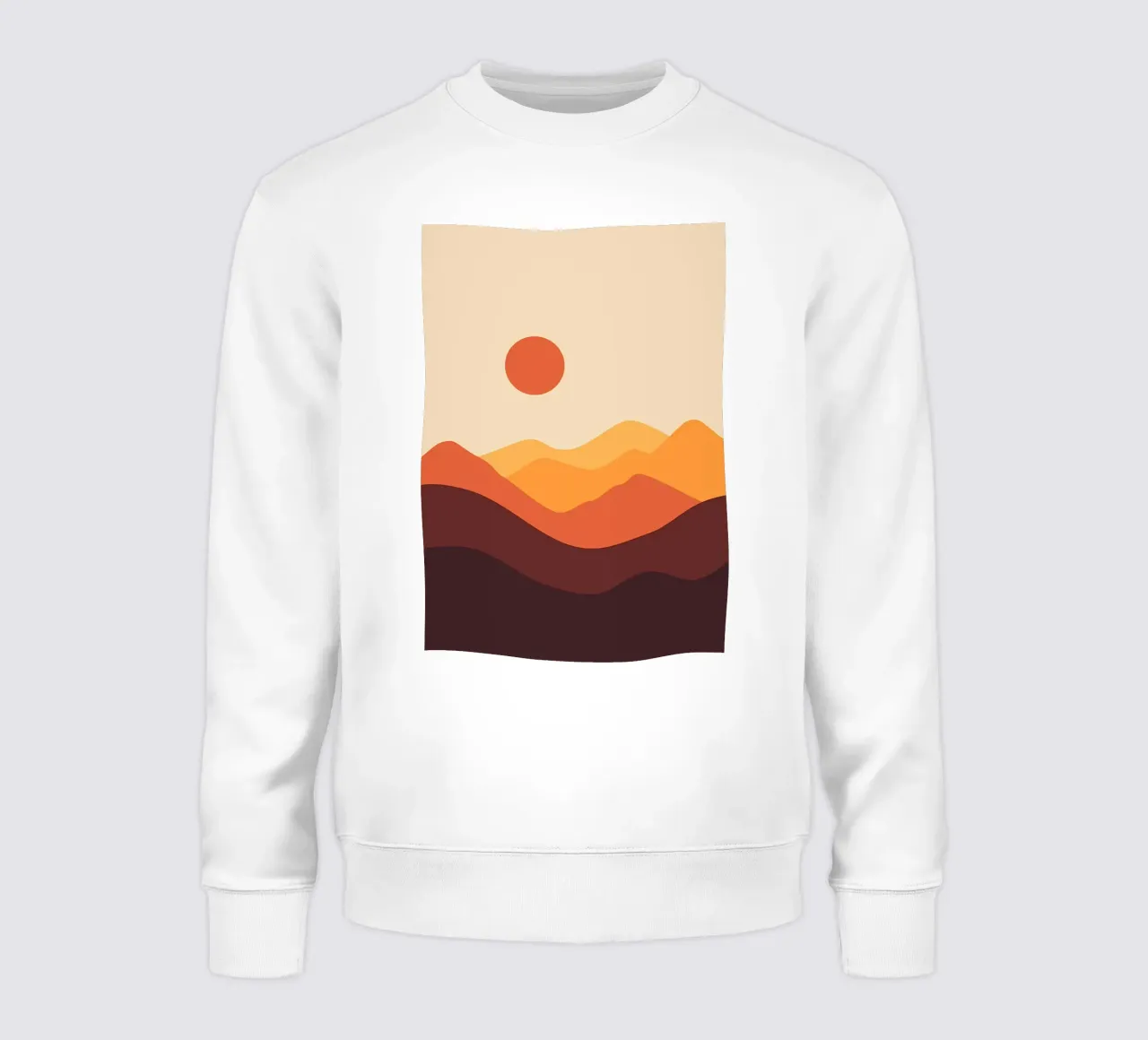 sunset on desert mountain sweatshirt by James M Coyle