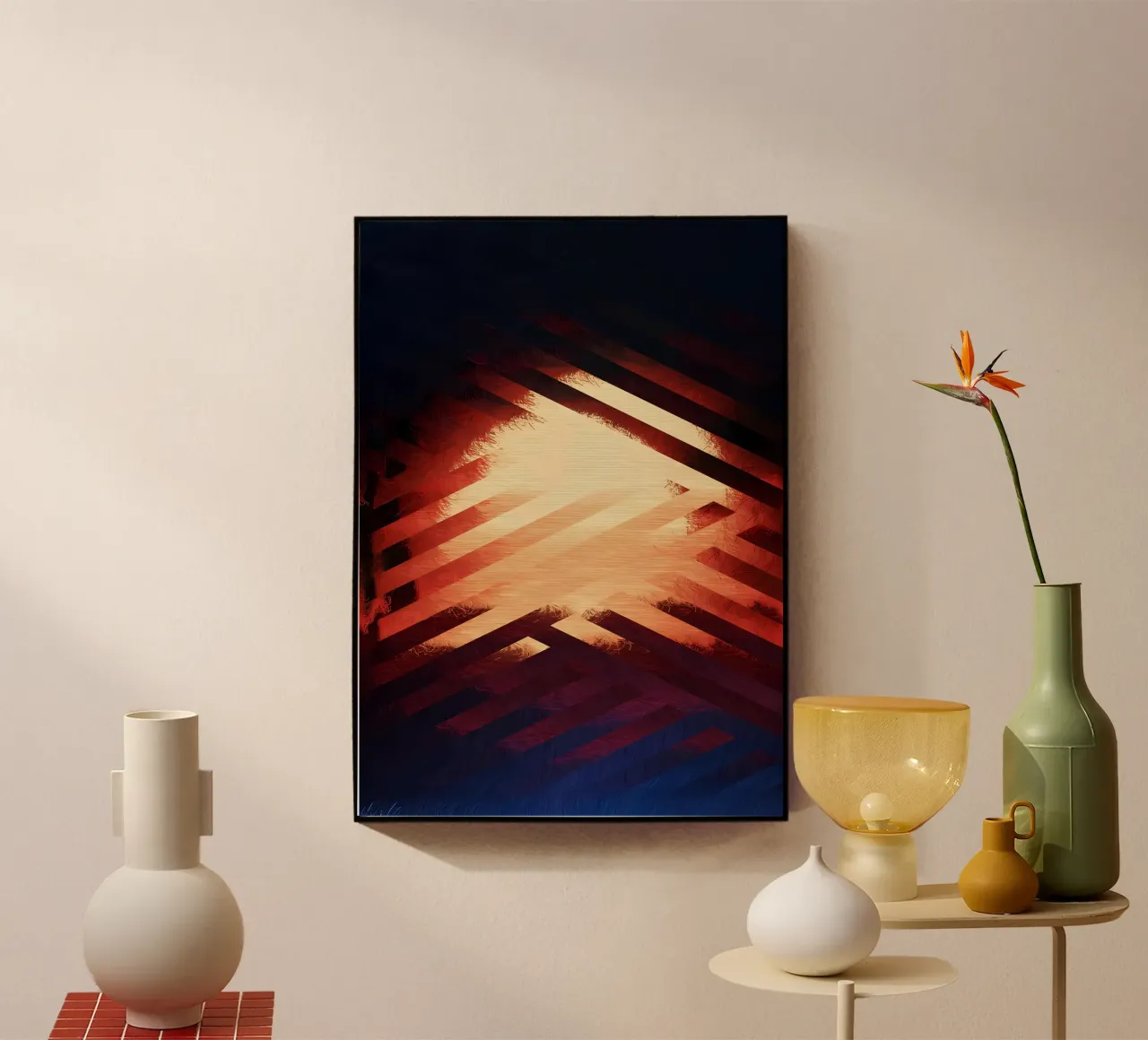 Tramonto astratto 05 plexiglass da James M Coyle