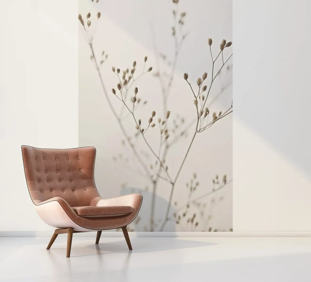 Wild Flower Natural Beige 1 papier peint photo de Monika Strigel