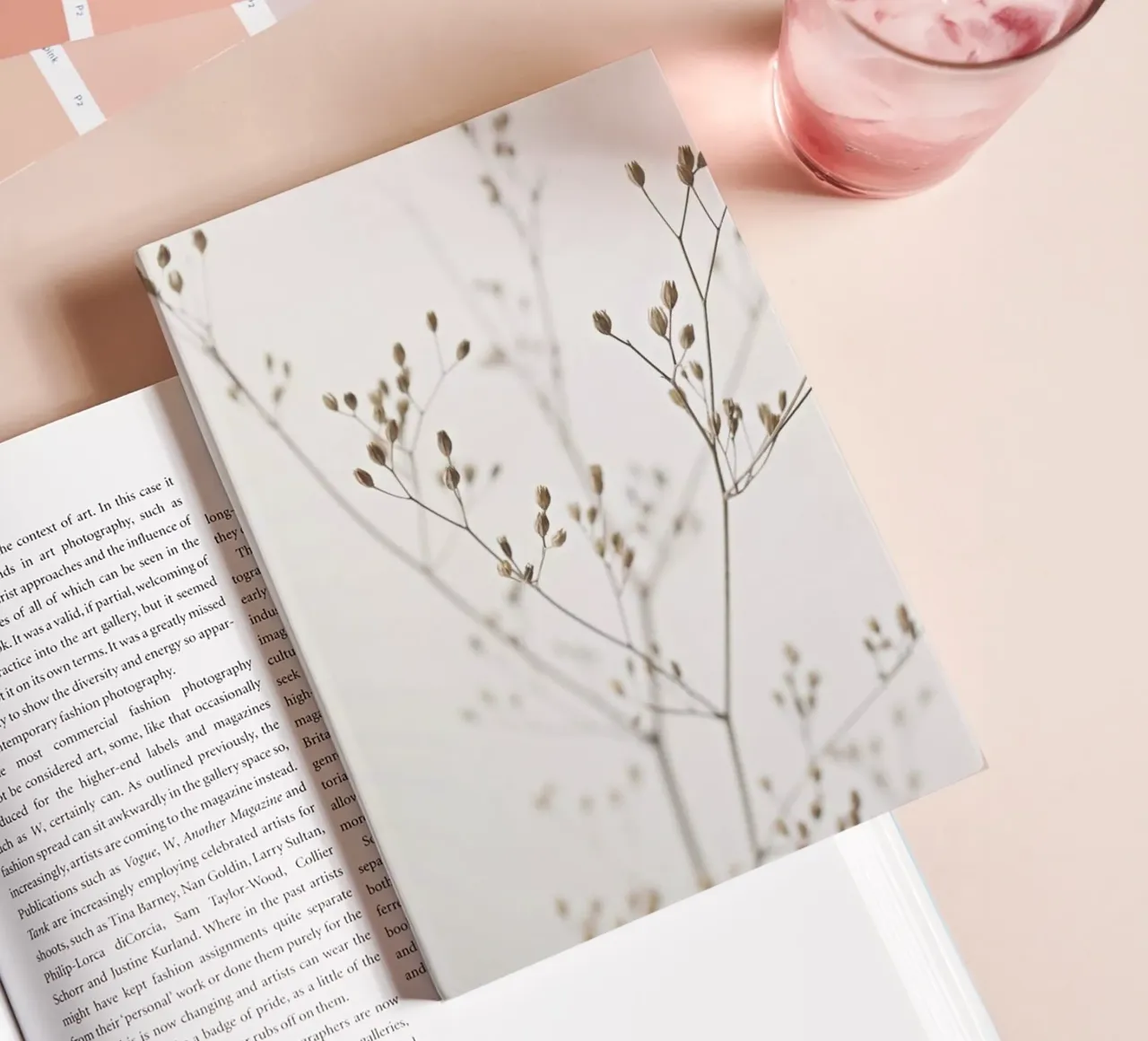 Wild Flower Natural Beige 1 carnet de notes de Monika Strigel