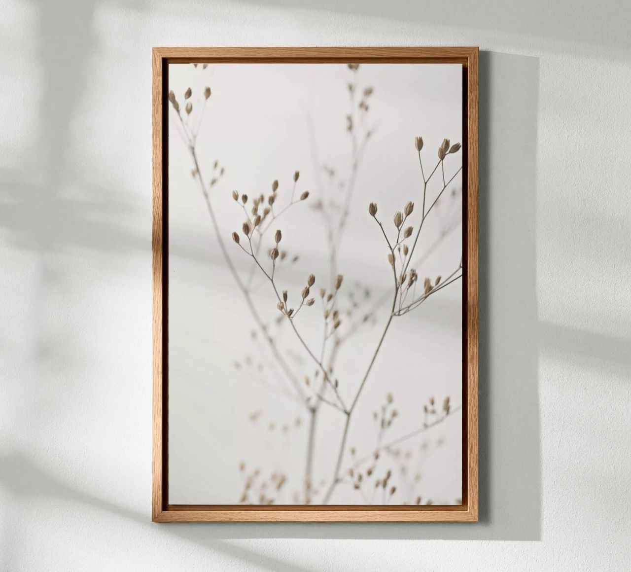 Wild Flower Natural Beige 1 Leinwand von Monika Strigel