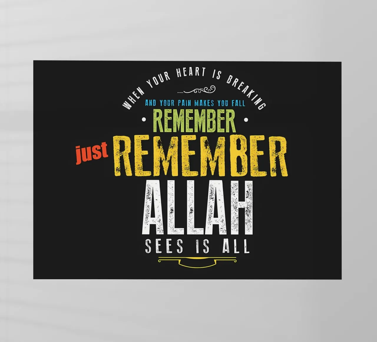 ricordati di Allah pellicola backlit da Albert S Jacob