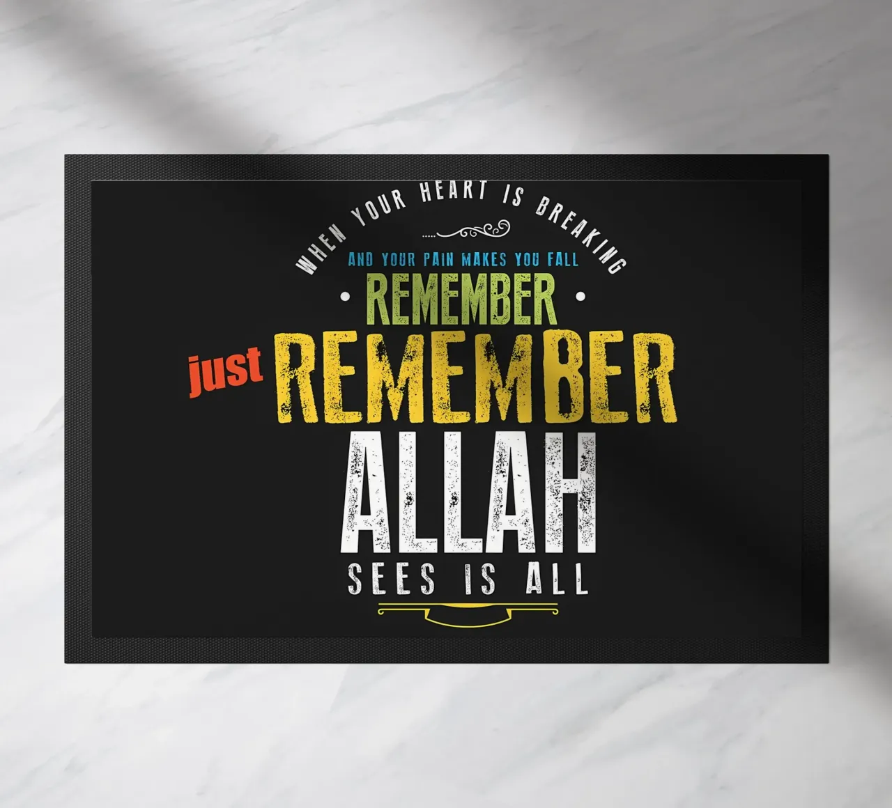 just remember Allah doormat by Albert S Jacob