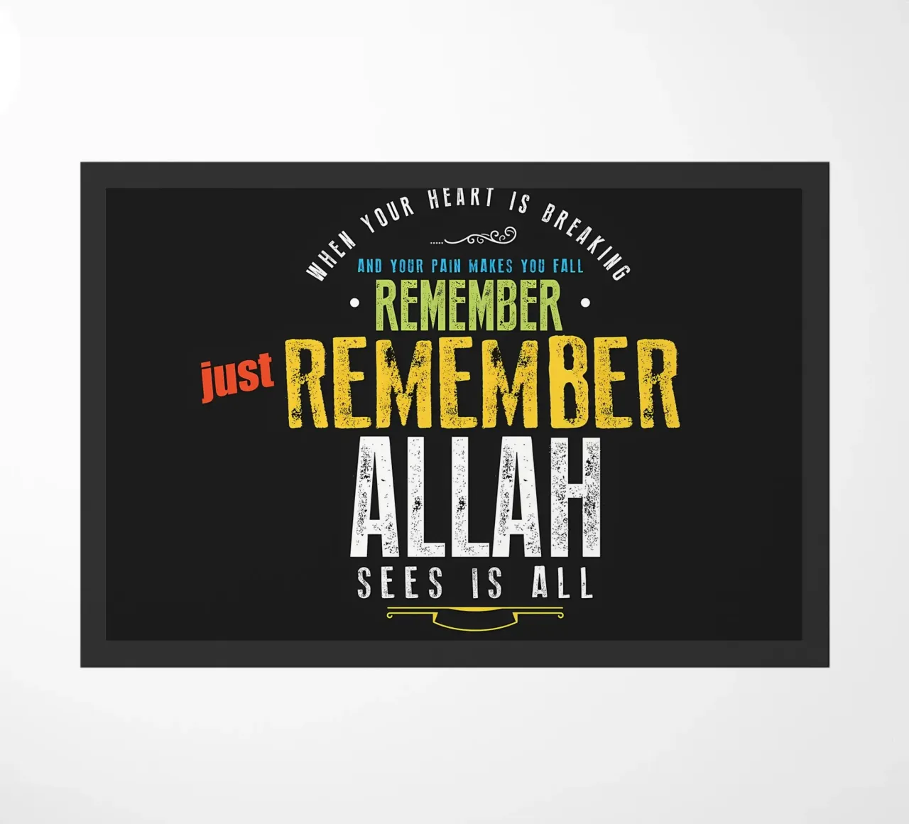 just remember Allah doormat by Albert S Jacob