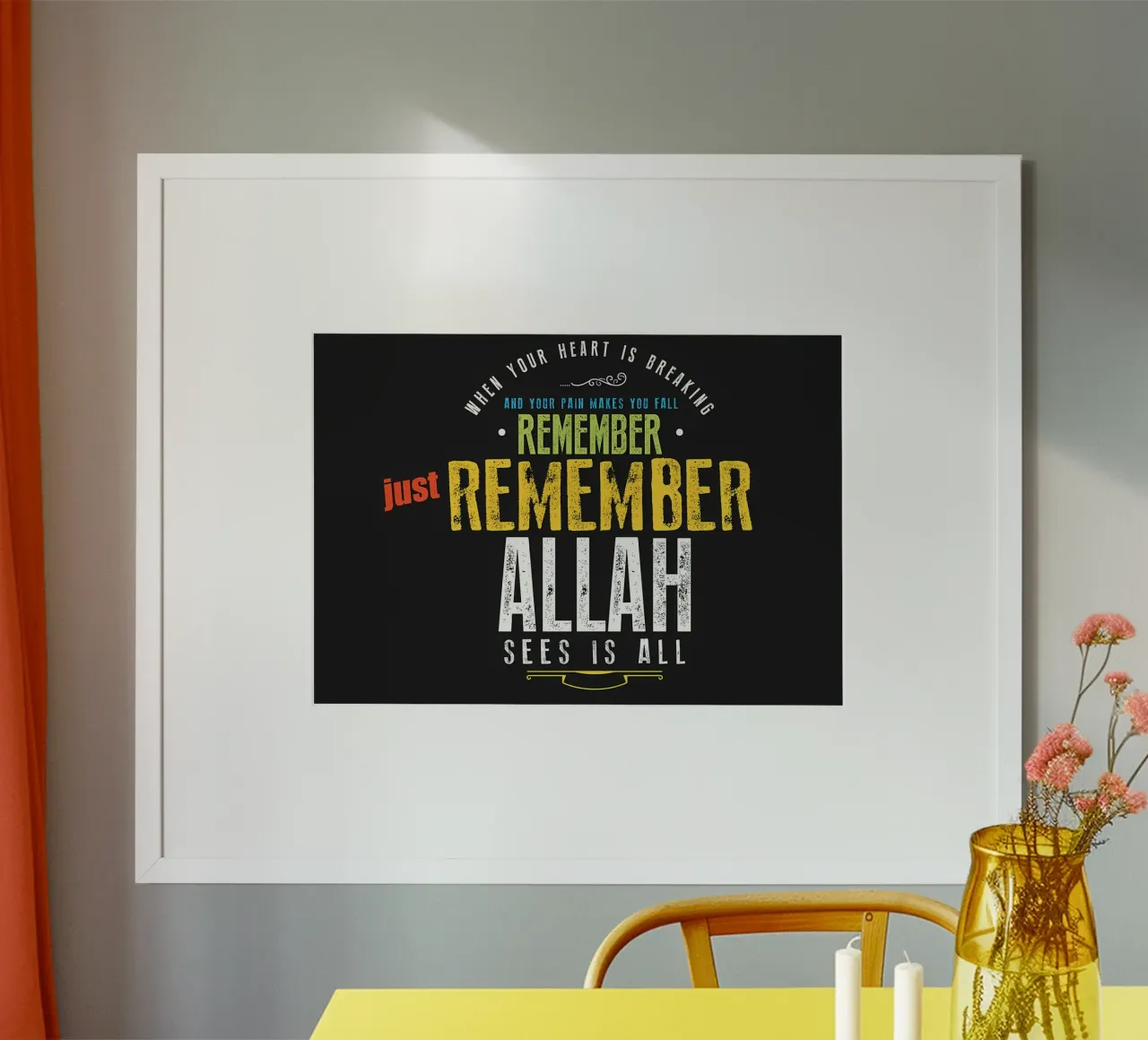 just remember Allah poster by Albert S Jacob
