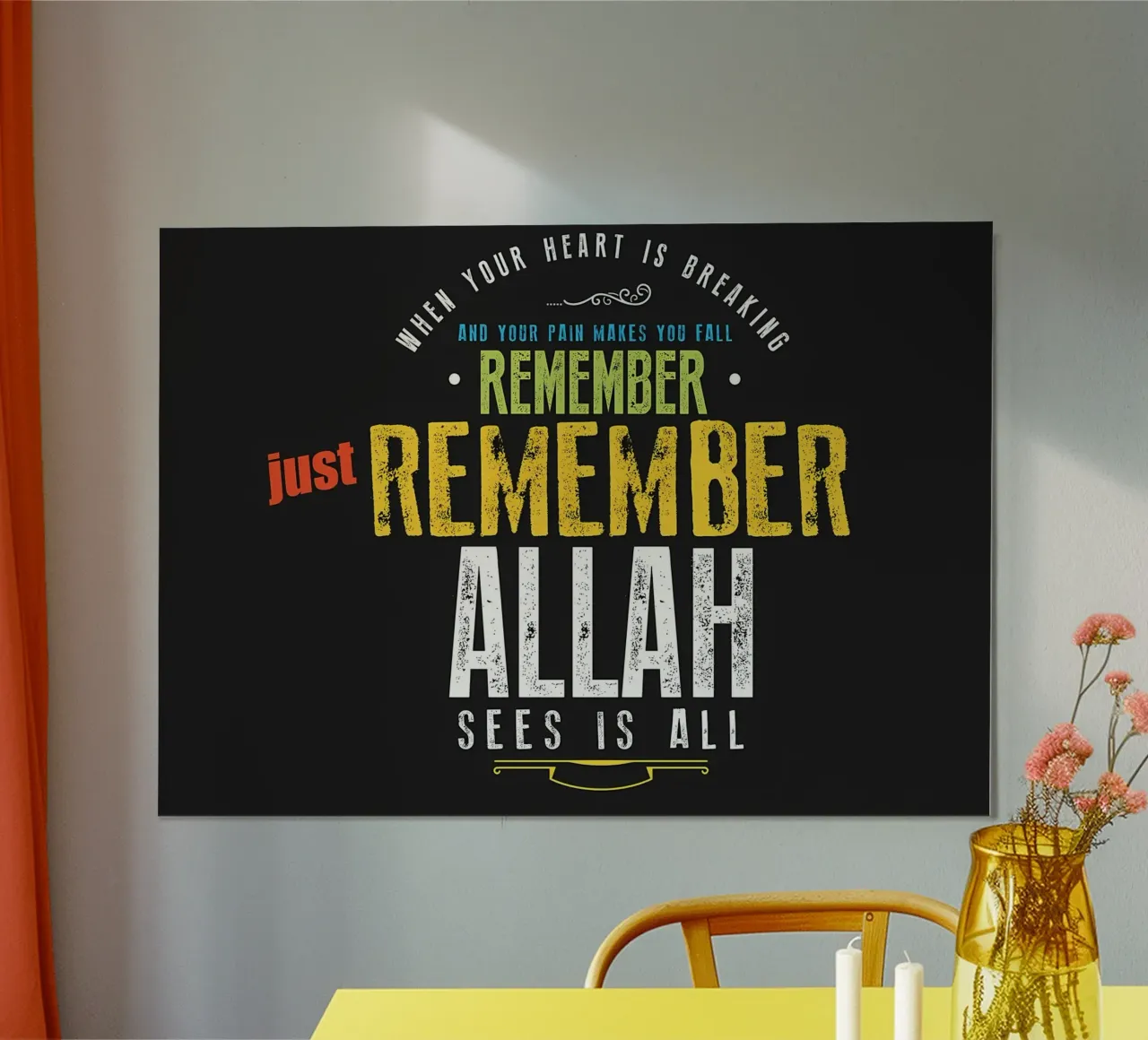 just remember Allah poster by Albert S Jacob