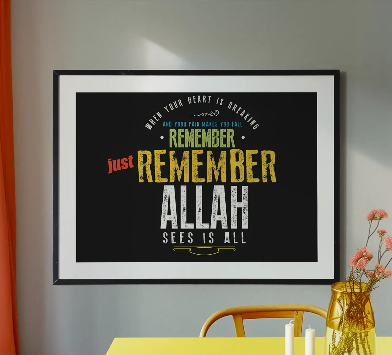 just remember Allah poster by Albert S Jacob