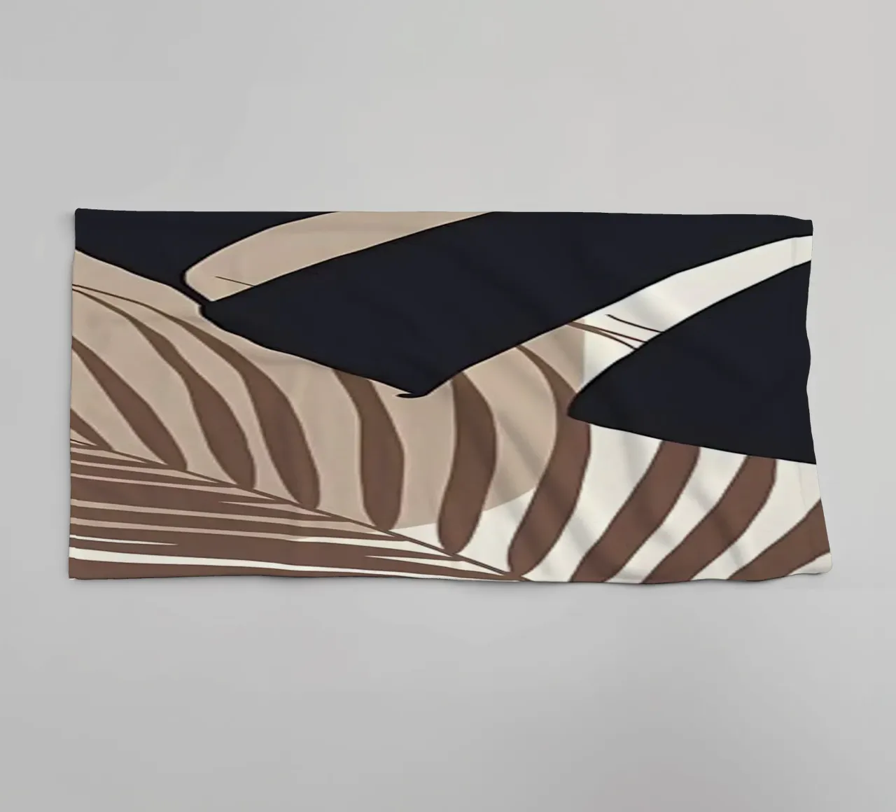 Minimal Monstera Palm 8 towel by Rebecca Clark Wyrick