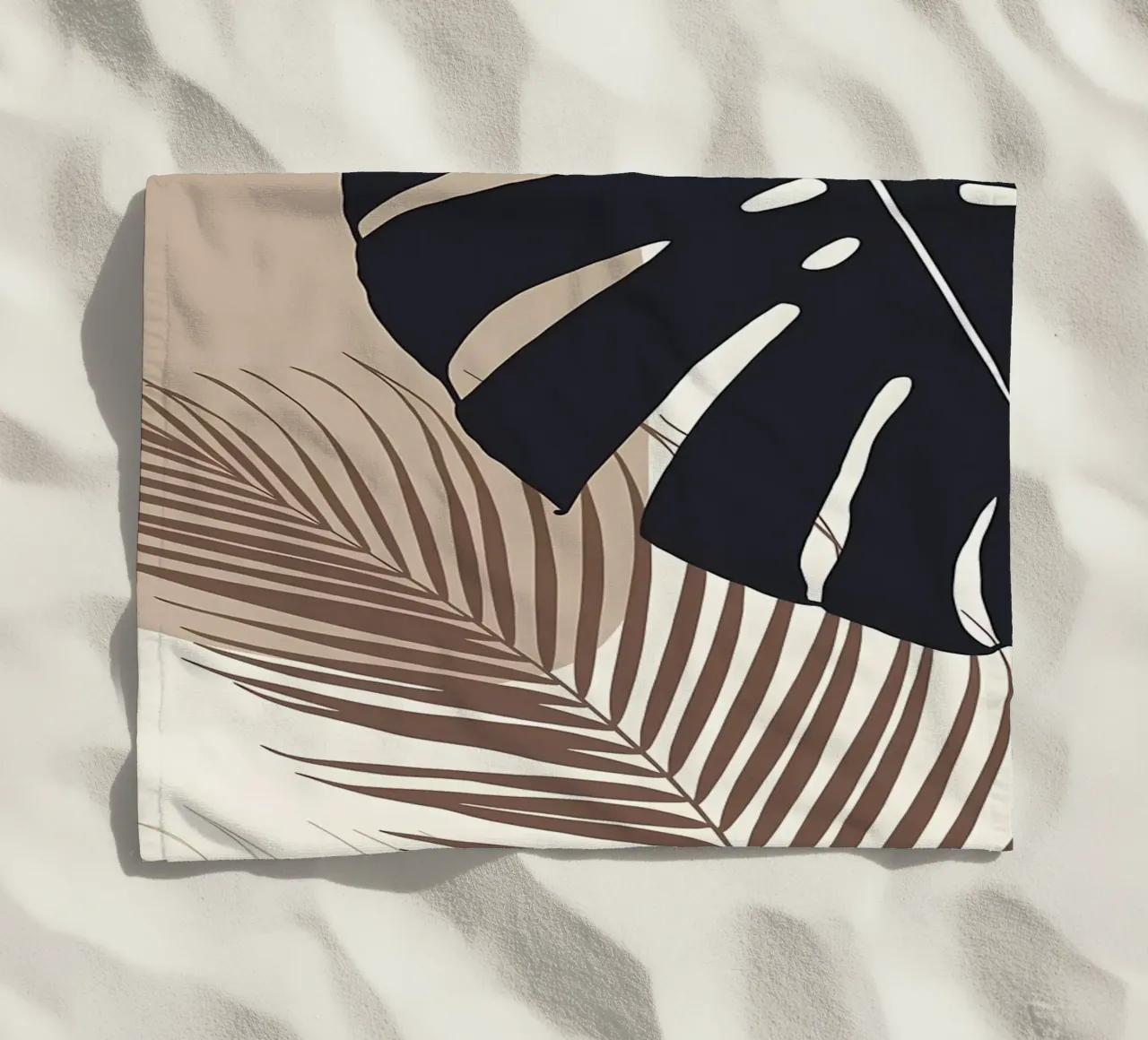 Monstera minimale Palm 8 telo mare da Rebecca Clark Wyrick