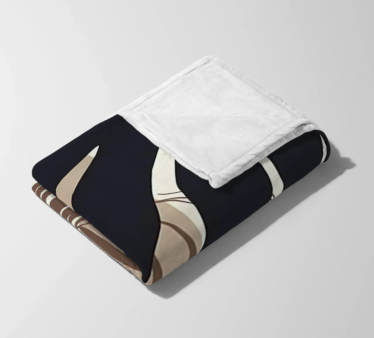Monstera minimale Palm 8 coperta in pile da Rebecca Clark Wyrick