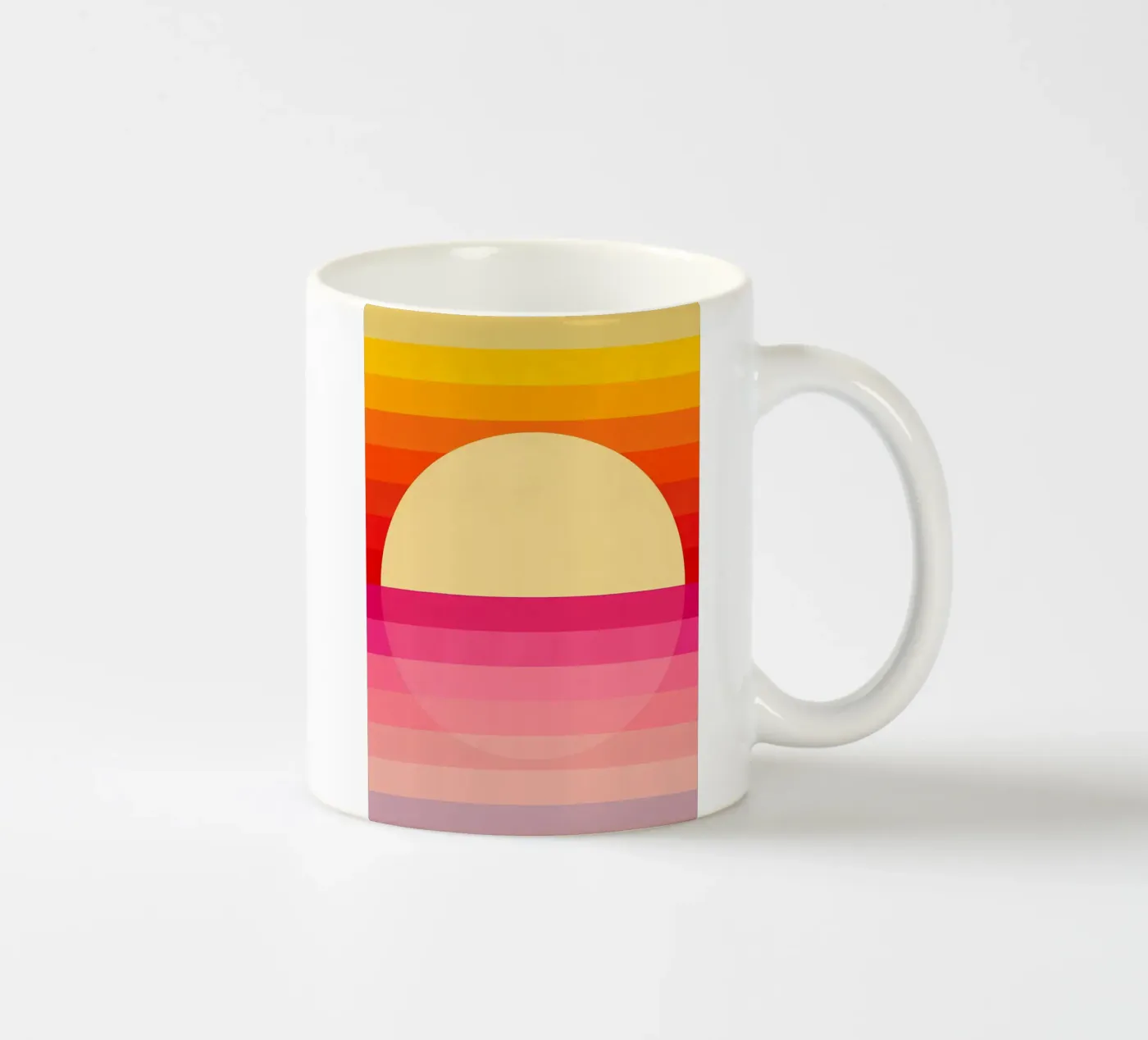 Sunset 2 ceramic mug by James M Coyle