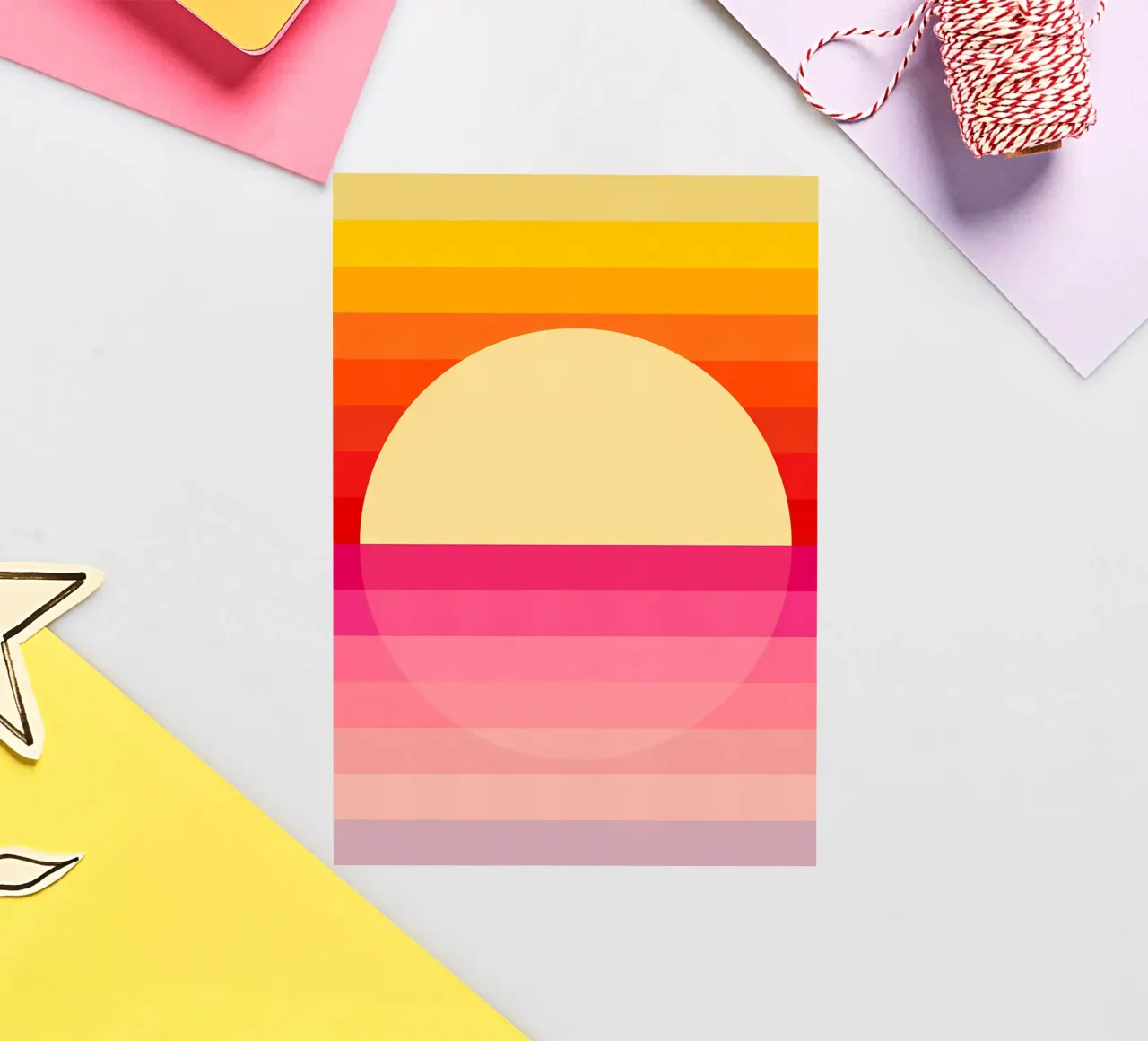 Sunset 2 sticker by James M Coyle