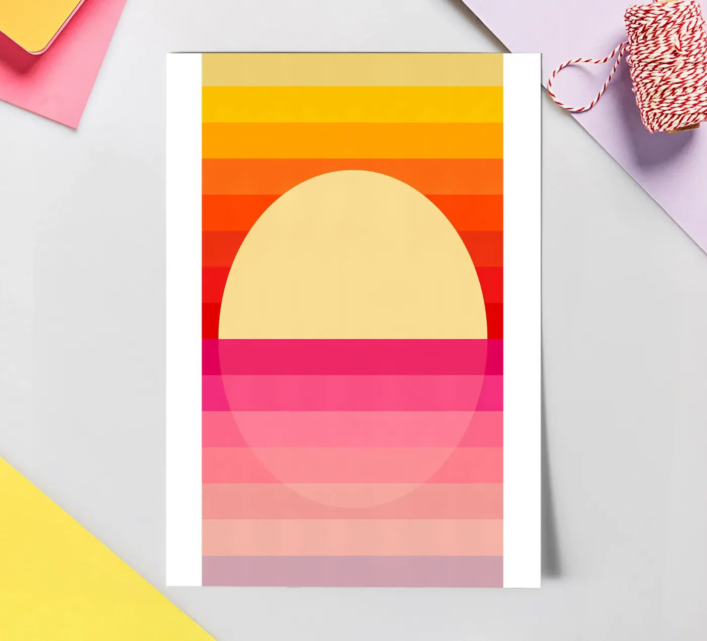 Zonsondergang 2 stickervel van James M Coyle