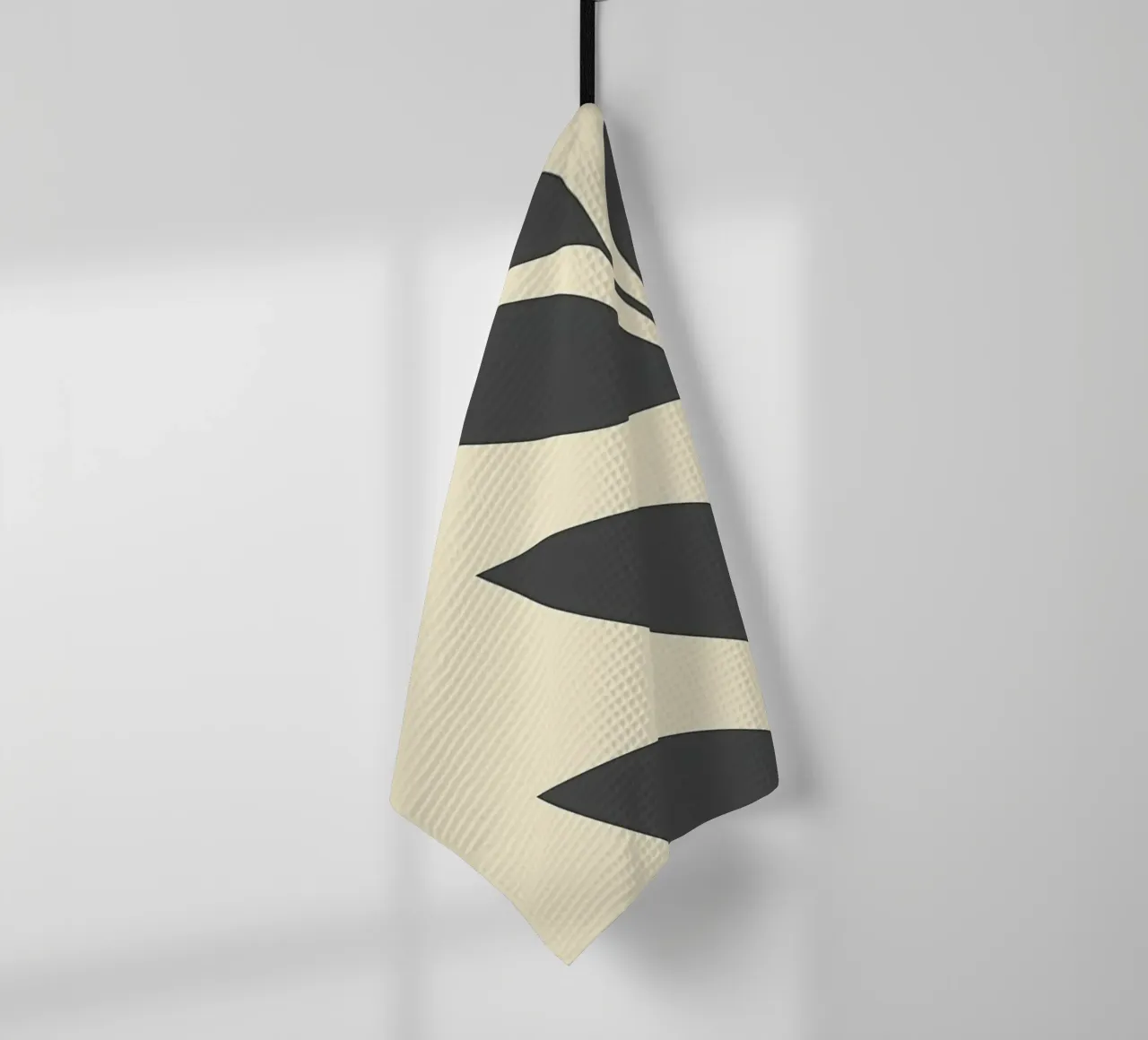 Sun with Tropical leaves tea towel by Rebecca Clark Wyrick