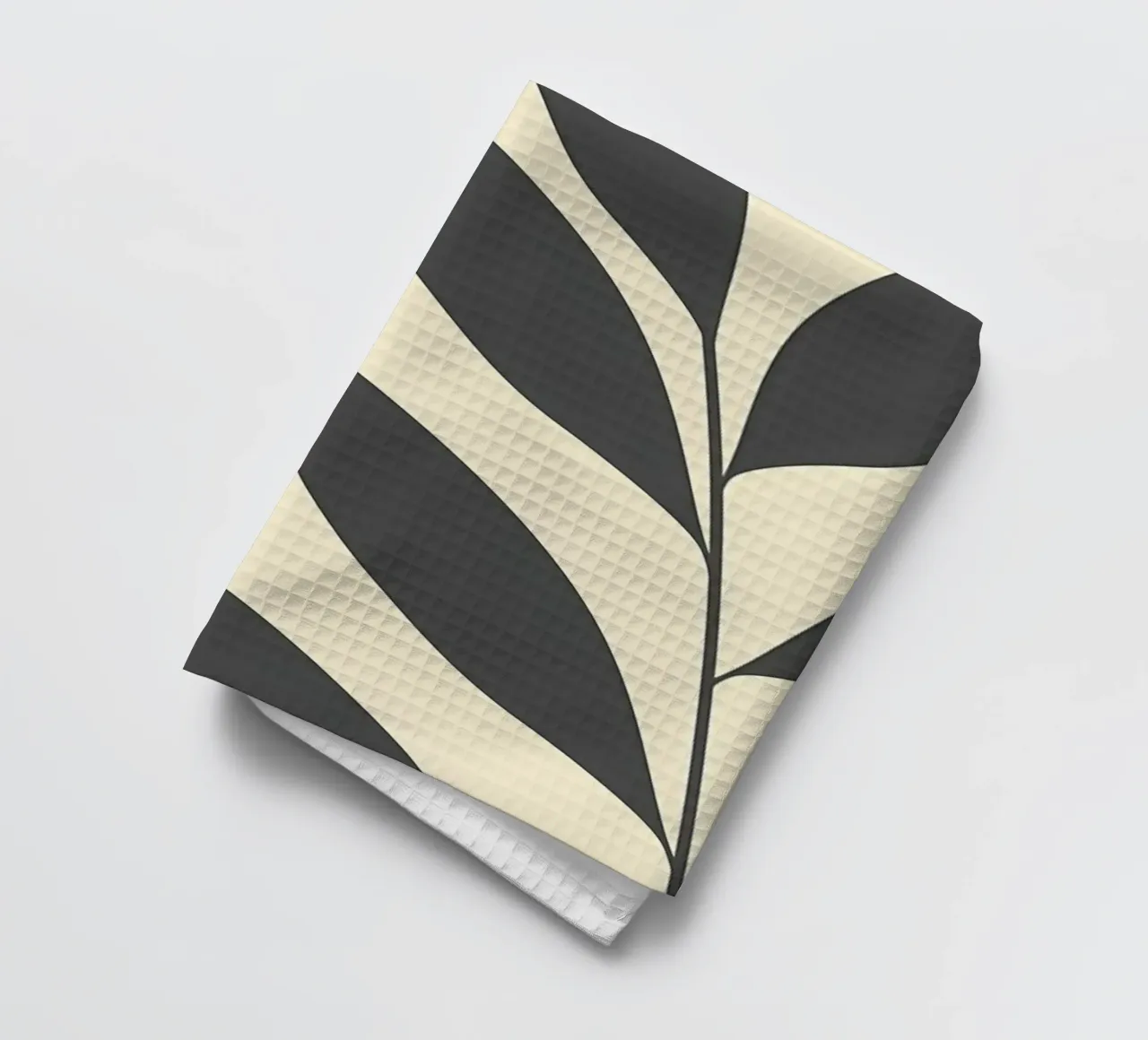 Sun with Tropical leaves tea towel by Rebecca Clark Wyrick