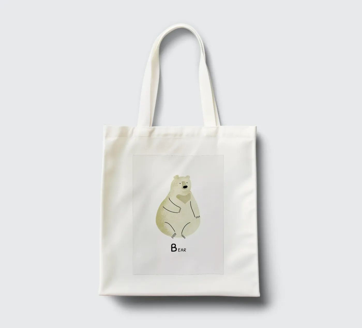 Bear borsa in juta da Little Flourishes