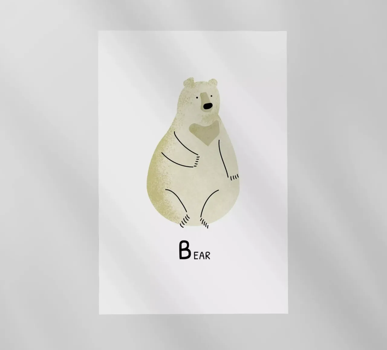 Bear backlit folie van Little Flourishes