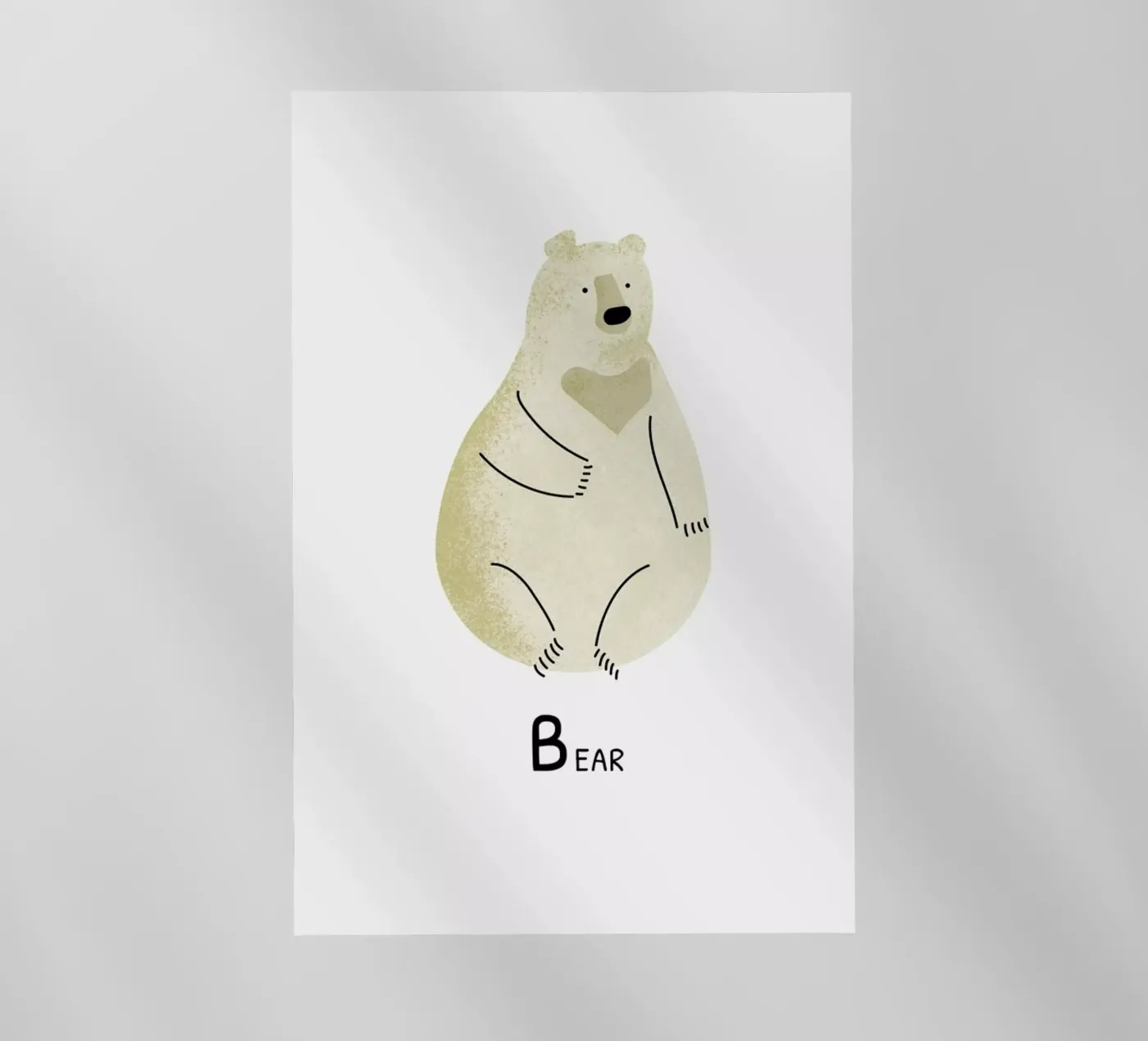 Bear backlit folie van Little Flourishes