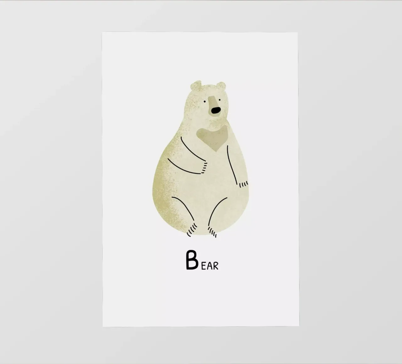 Bear backlit folie van Little Flourishes