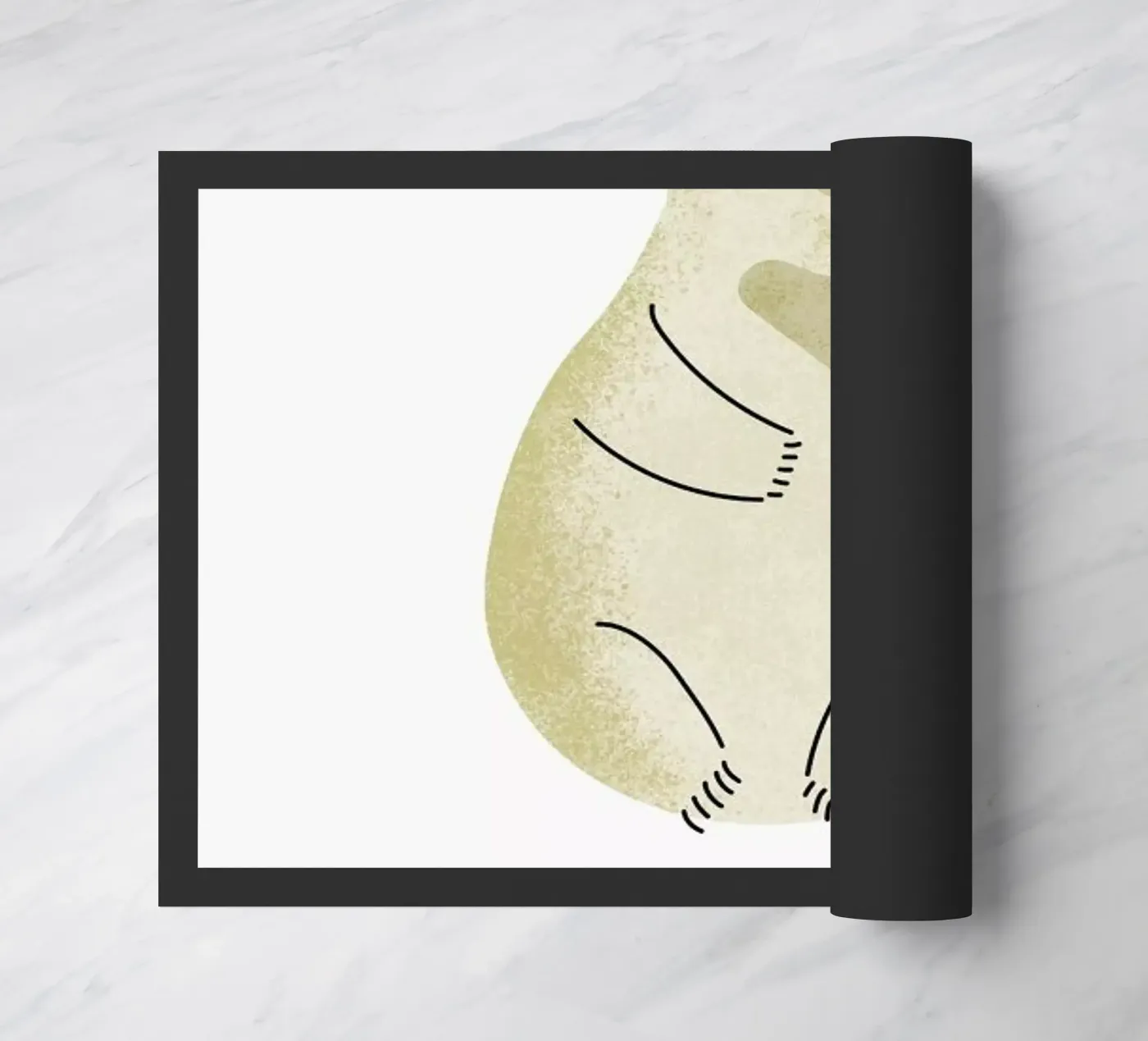 Bear deurmat van Little Flourishes