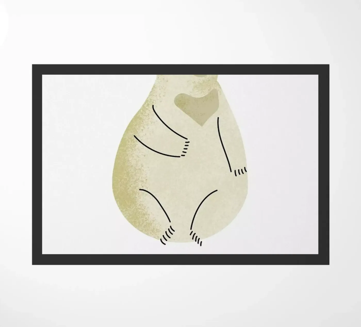 Bear paillasson de Little Flourishes