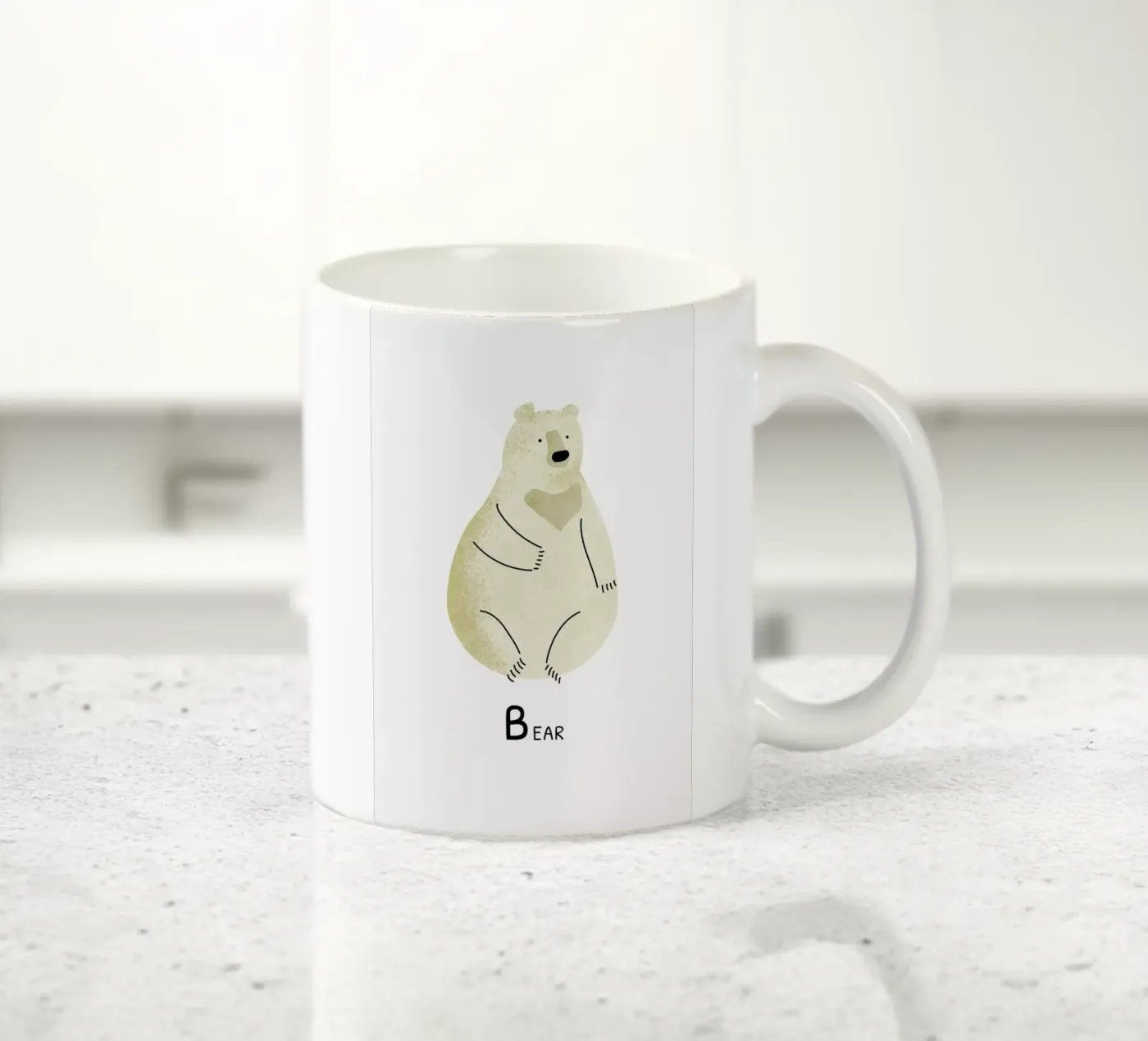 Bear keramische mok van Little Flourishes