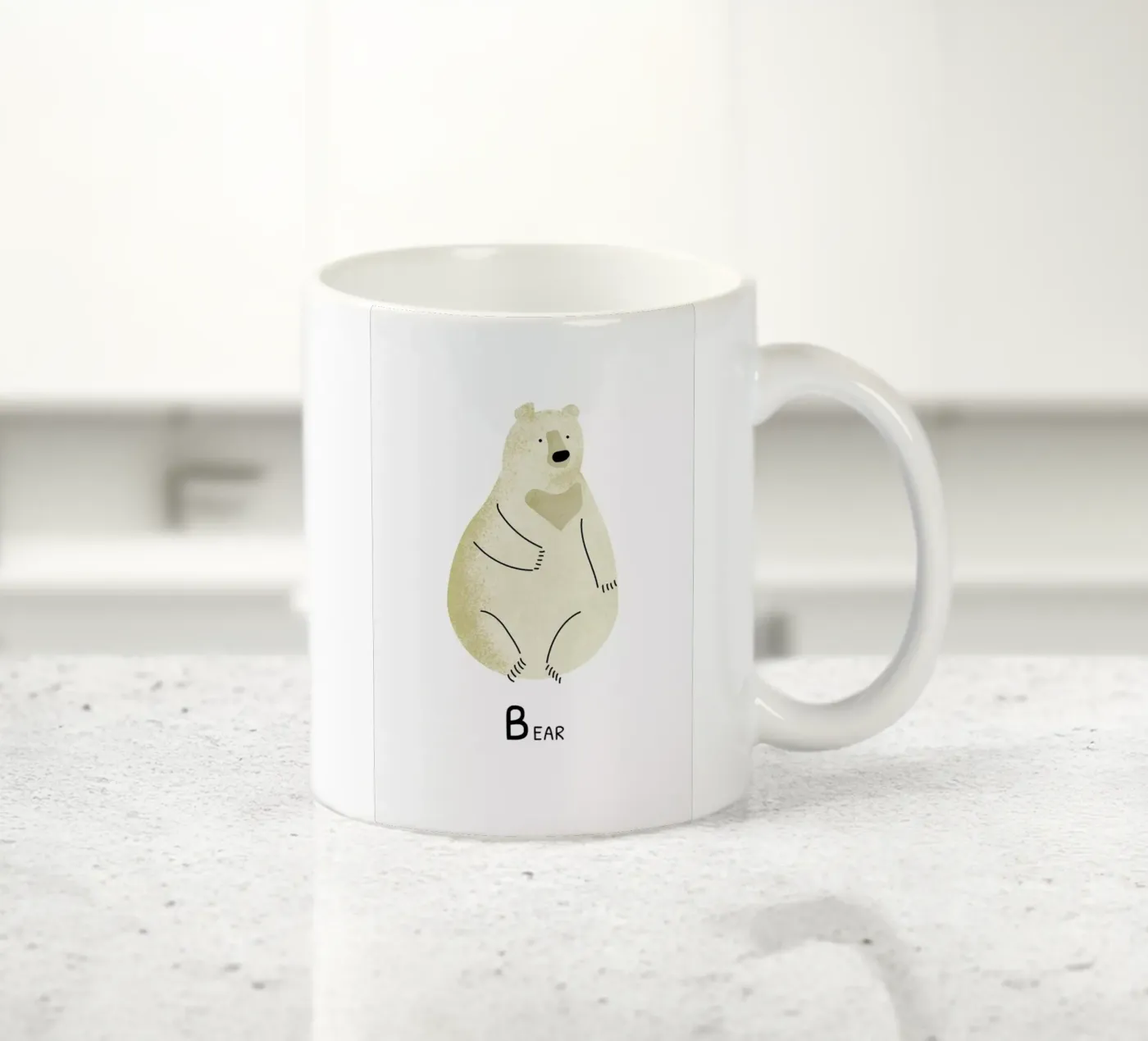 Bear mug en céramique de Little Flourishes