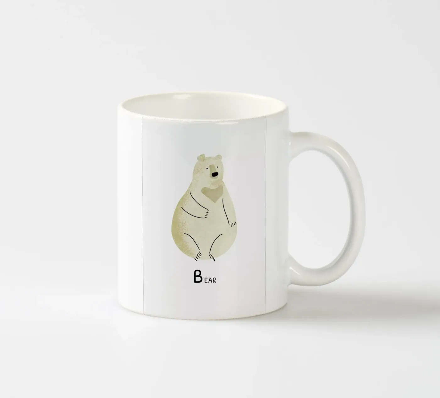 Bear mug en céramique de Little Flourishes