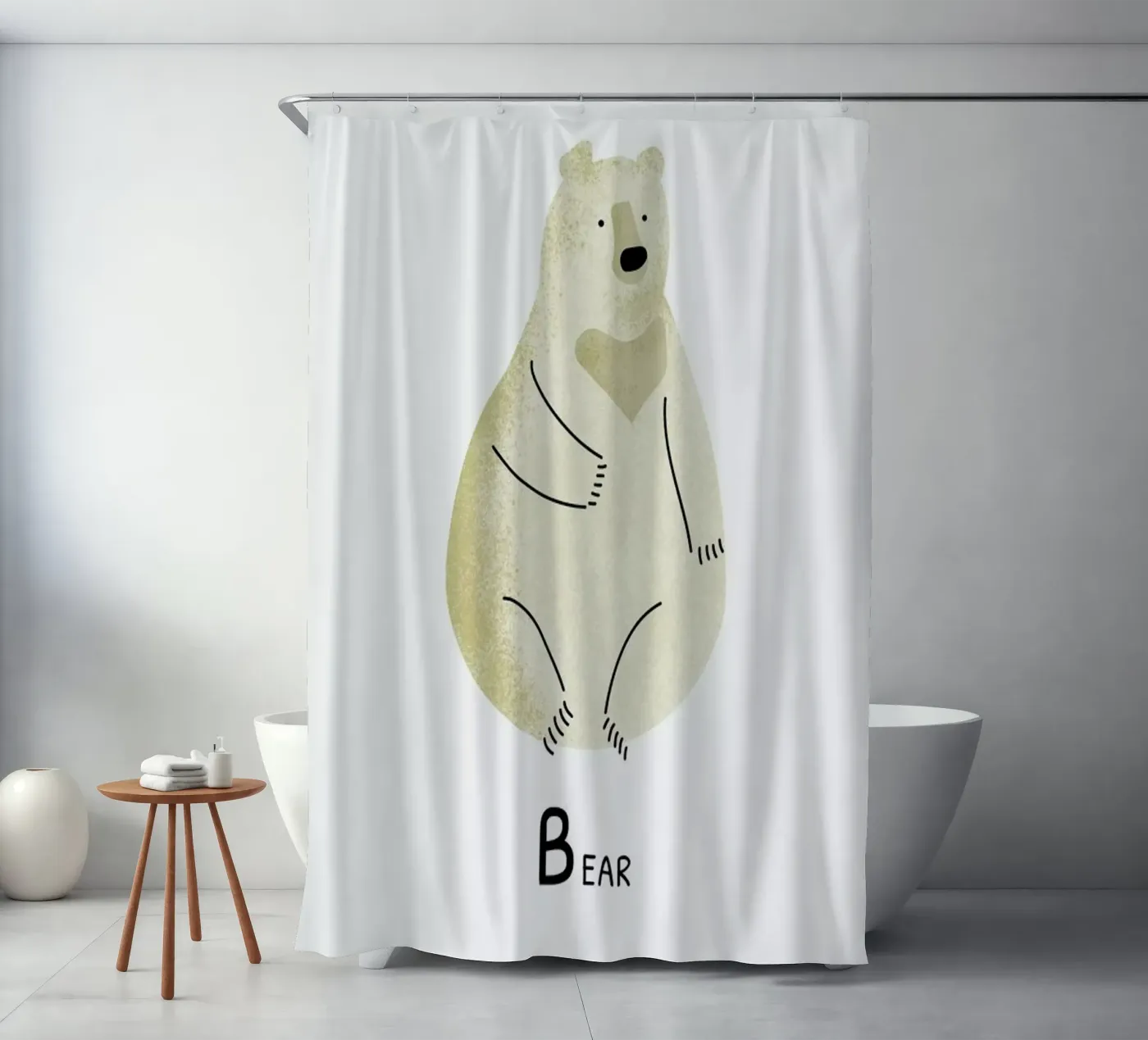 Bear Duschvorhang von Little Flourishes