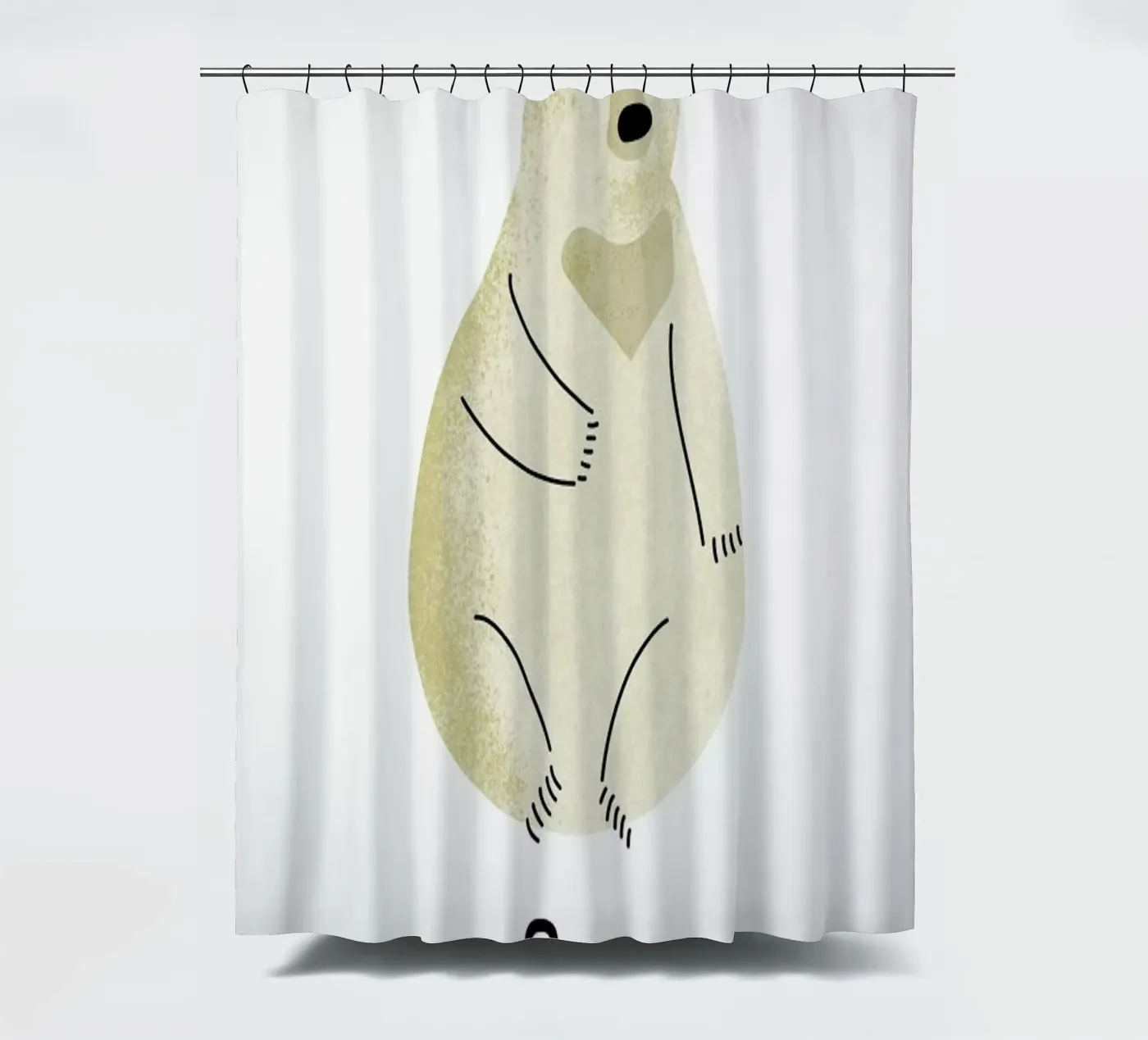 Bear Duschvorhang von Little Flourishes