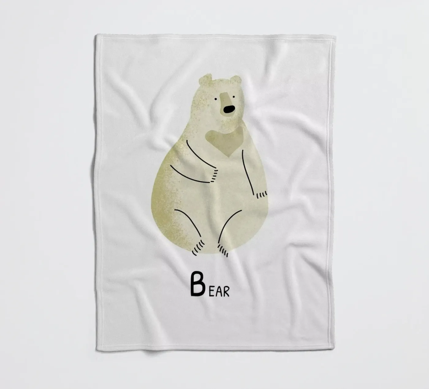 Bear fleecedeken van Little Flourishes
